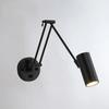 Led Dimmable Wall Lamp Bedroom Bedside Reading Light Folding Telescopic Switch Modern Creative Study Rocker Wall Light Fixture