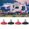4 Pcs Battery Power Distribution Terminal Blocks Red Black Single Stud Ground Insulated Junction Post 12V 24V for Car