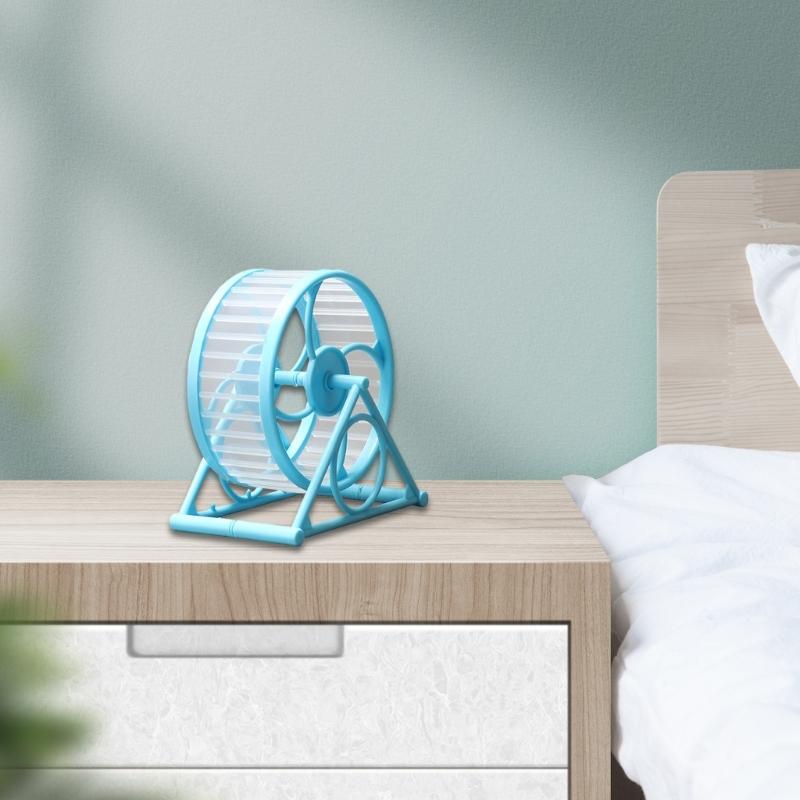 Rueda de Ejercicio para Hámster con Soporte Suministros para Jugar Juguete para Jaula Jerbos Hámster Correr Trotar Juguete