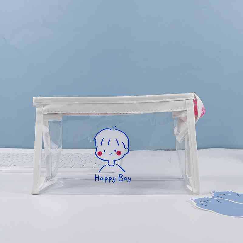 

Прозрачная косметичка, пенал, переносная дорожная сумка для хранения, косметичка Boy