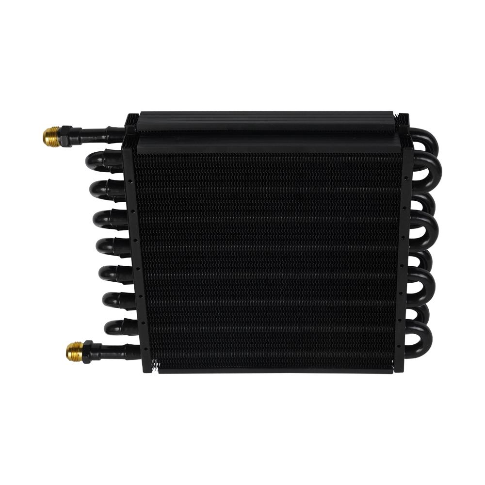 10 Row/16 Row Oil Cooler Kit, Universal Aluminum Remote Transmission Engine Cooler Auto-Manual Radiator Converter Kit