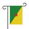 Drapeau - Guyane - 32 X 47.5 Cm - Polyester - Impression Recto/verso - Multicolore