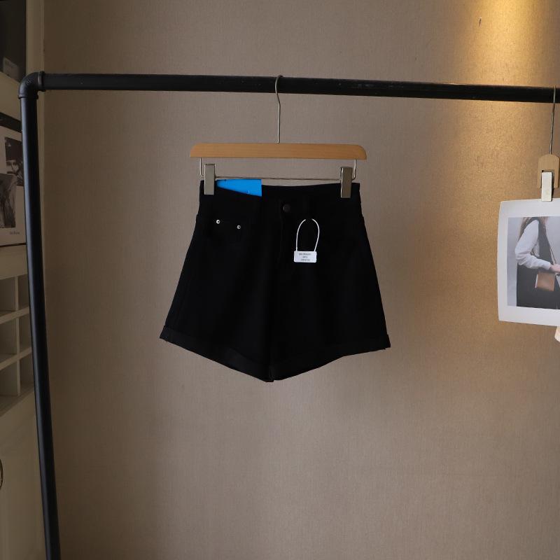 Bi Zheng 2025 Summer Korean Bodycon High Waist Slimming A-line Shorts