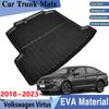 For Volkswagen Virtus Accessories Sedan VW Polo Sedan Lavida XR ~ Car Trunk Mat Trunk Rear Easy Clean Pad Accessories
