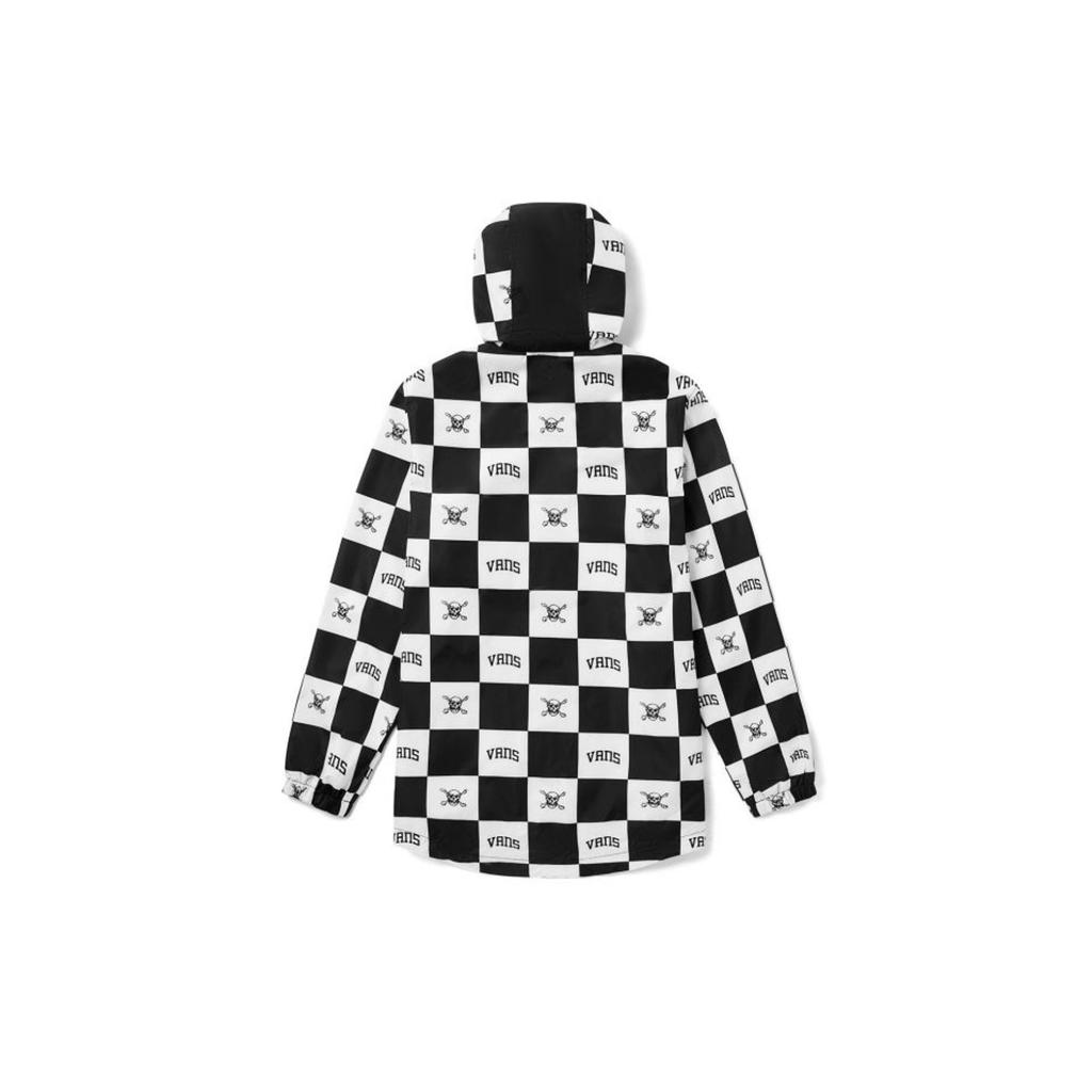 Vans Jachetă cu glugă de lucru în carouri cu cranii Jachetă bărbați Negru VN0A54JXZ79