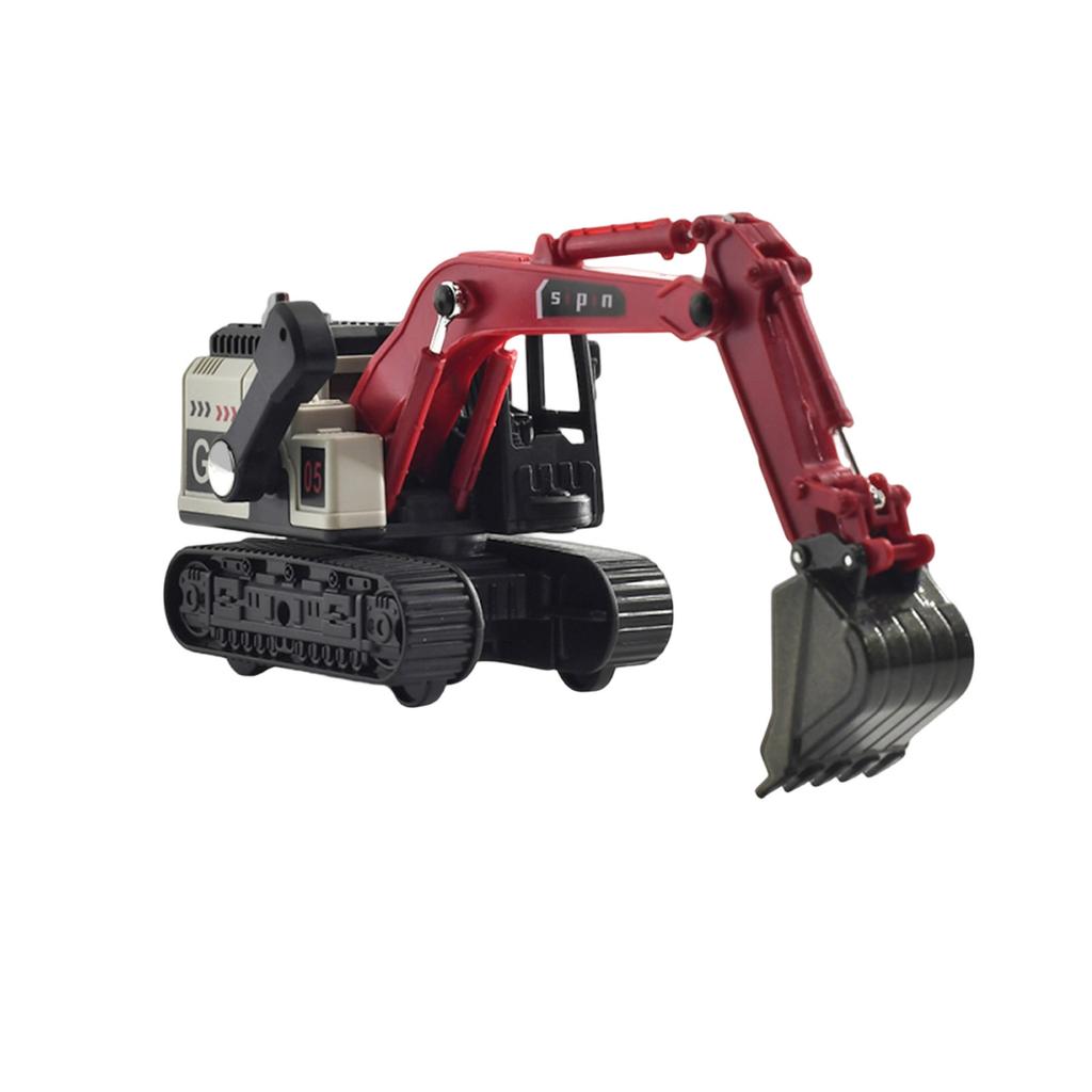 Simulation Alloy Excavator Children's Excavator Engineering Vehicle Toy Boy Baby Bulldozer Toy Car