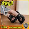 Fashion Thick-soled One-pedal Slippers 2025 Summer Height Increase Wear-resistant Simple Beach Fashion Shit-stepping Casual Sandals