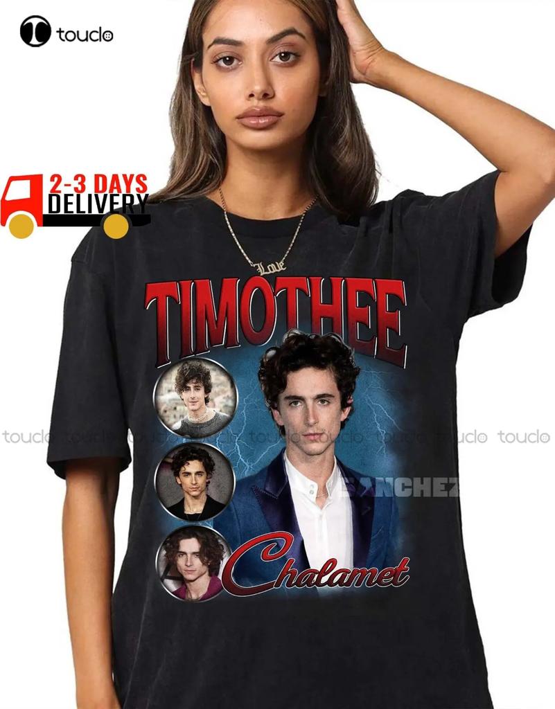 Timothee Chalamet Shirt Timothee Chalamet Retro 90s Tshirt Hawaiinshirt Oneck Streetwear Oversized Xs5xl Printed Tee