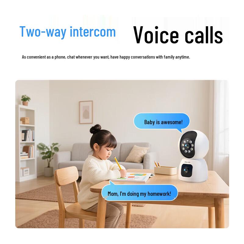 Philips 8MP Dual-Lens 360° WiFi Home Security Camera