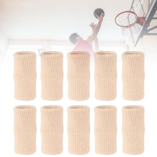 10Pcs Finger Guard High Elasticity Protective Sports Comfortable Thumb Protector for Basketball Volleyball