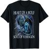 Herz eines Wolfs Seele eines Drachen - Cooler Drache - Wolfskrieger T-Shirt