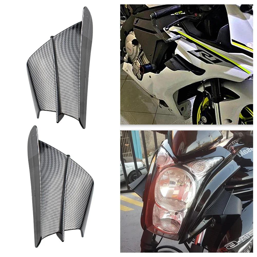 Universal Motorcycle Winglet Aerodynamic Spoiler Wing with Adhesive Motorcycle Decoration Sticker For Yamaha Suzuki Kawasaki