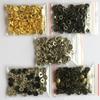 Round Metal Snaps Button For Leather Clothes Bags Snap Fastner Press Studs Kit Tool Installer Silver Buttons 831/633/655/201/203