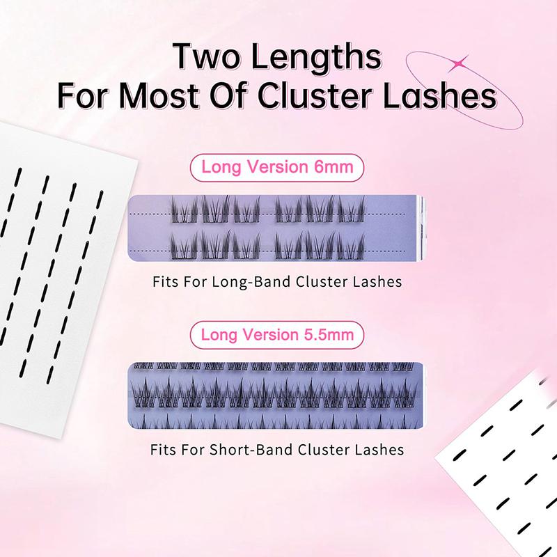 144/200Pcs False Eyelashes Glue Strips, Black Glue-Free Jelly Self-Adhesive Eyelashes Strips, False Eyelashes Makeup Tools