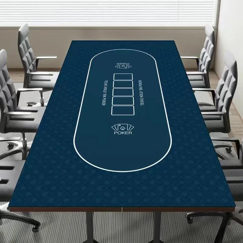 Texas Hold'em Poker XXL PU Leather Gaming Desk Mat | Waterproof Anti-Slip Card Art Mouse Pad for Office Computer Keyboard