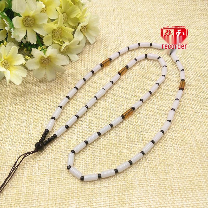 Hand-Woven Jade Pendant Necklace Rope