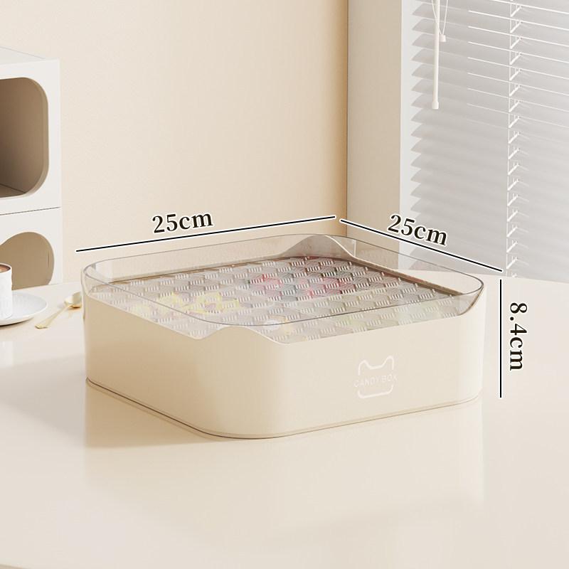 Candy Box Household Living Room Coffee Table Melon Seeds Dried Fruit Plate Layered Grid Non-flavored Storage Box Housewarming Box