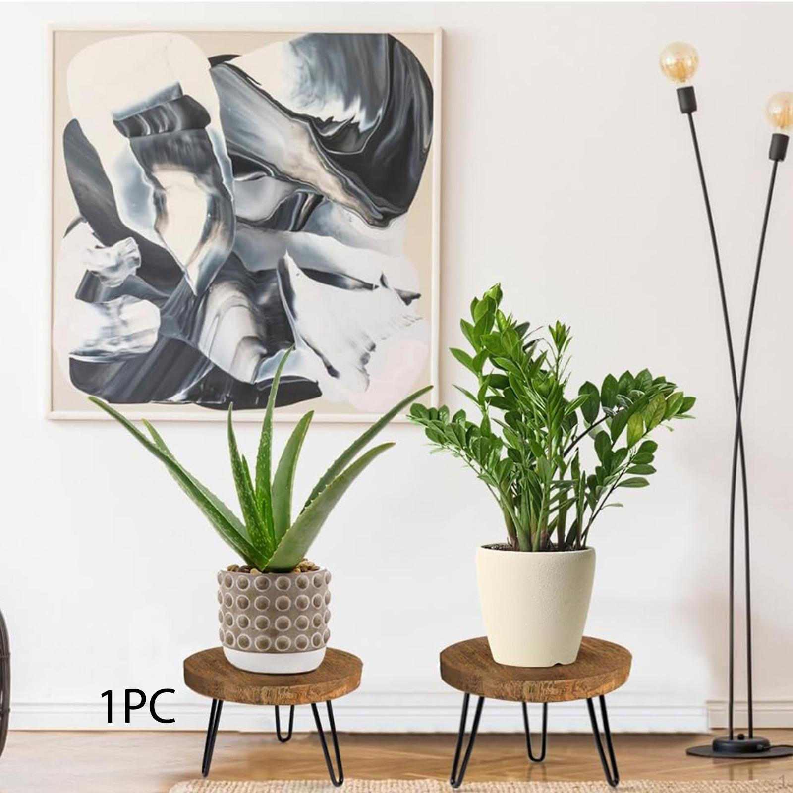 

Деревянная подставка для растений Мини-подставка-средний ярус,Рустик,Держатель для цветочного горшка,Деревянный табурет для столешницы