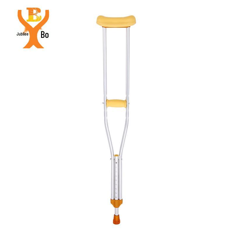 Aluminum Alloy 13-Level Adjustable Folding Crutches for Elderly