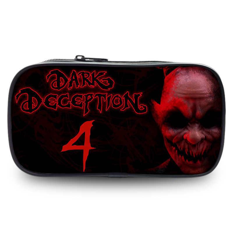 Spacious Dark Deception Pencil Case For Students In Durable Oxford Fabric