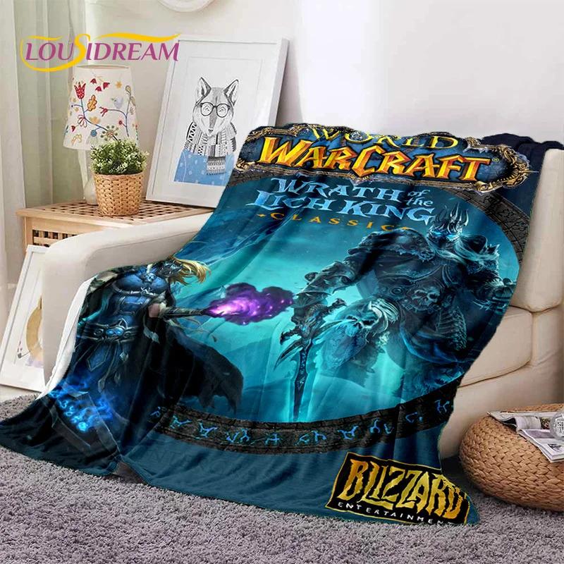 WOW, World of Warcraft Demon Hunter, Lich King Game Flannel Blanket for Beds Bedroom Sofa Picnic,Throw Blanket Outdoor Leisure