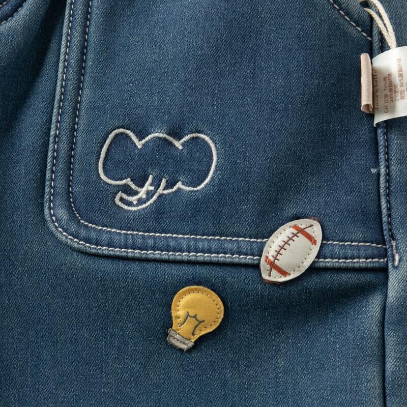 David Bella Boys' Fleece-Lined Denim Jeans