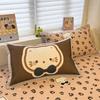 Cooling Ice Silk Printed Pillowcase Set 48x74cm Pair Soft Breathable Bedding Kids Adults
