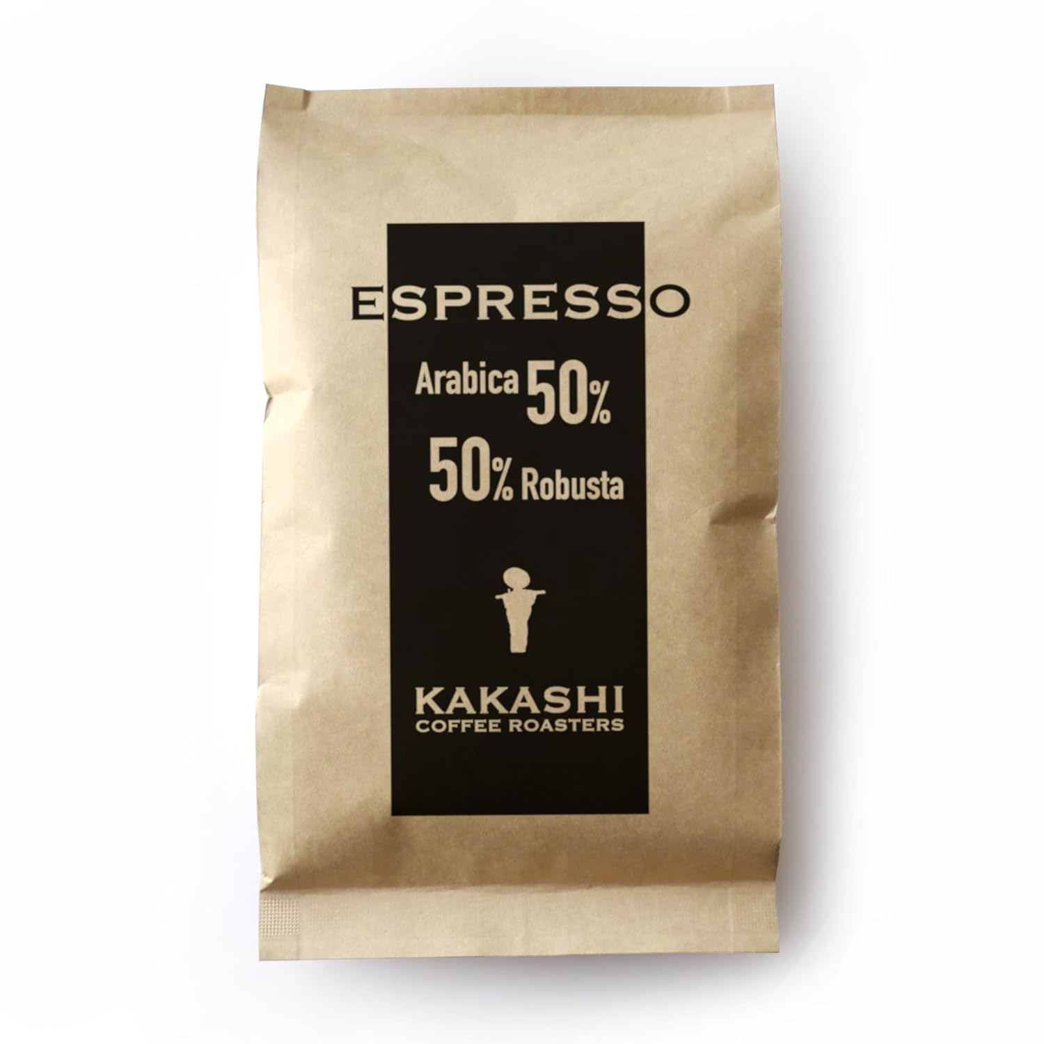 Kakashi Coffee Espresso Blend Beans Arabica 50 Robusta Dark Roast Aromatic Fragrance Rich Body Bitterness Freshly Roasted (200g After Order Whole