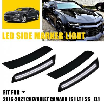 LED Marker Front Side Lights Lamp Rear for Chevy Camaro LS LT SS ZL1 2016-