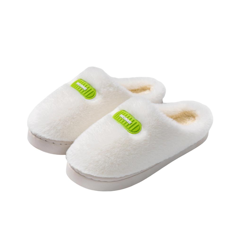 Cotton slippers Winter home thick-soled thermal slippers plus household soft plush cotton slippers