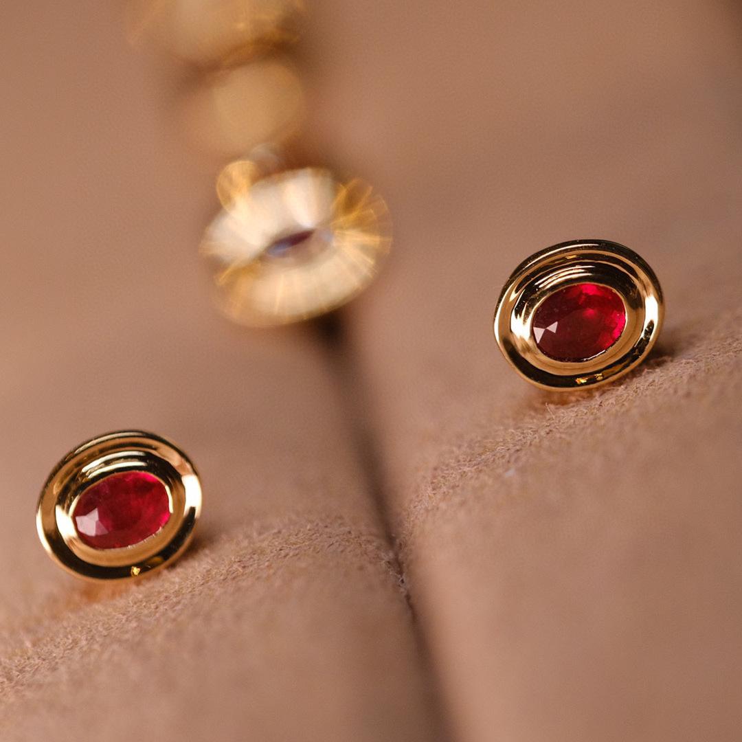 

Простые классические серьги-пусеты с овальными бриллиантами из стерлингового серебра S925 с золотым покрытием для женщин s925 Sterling Silver