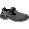 Leather Suede Toe Cap Work Sandals Gray-Black Size 46 Laht 1 Pc