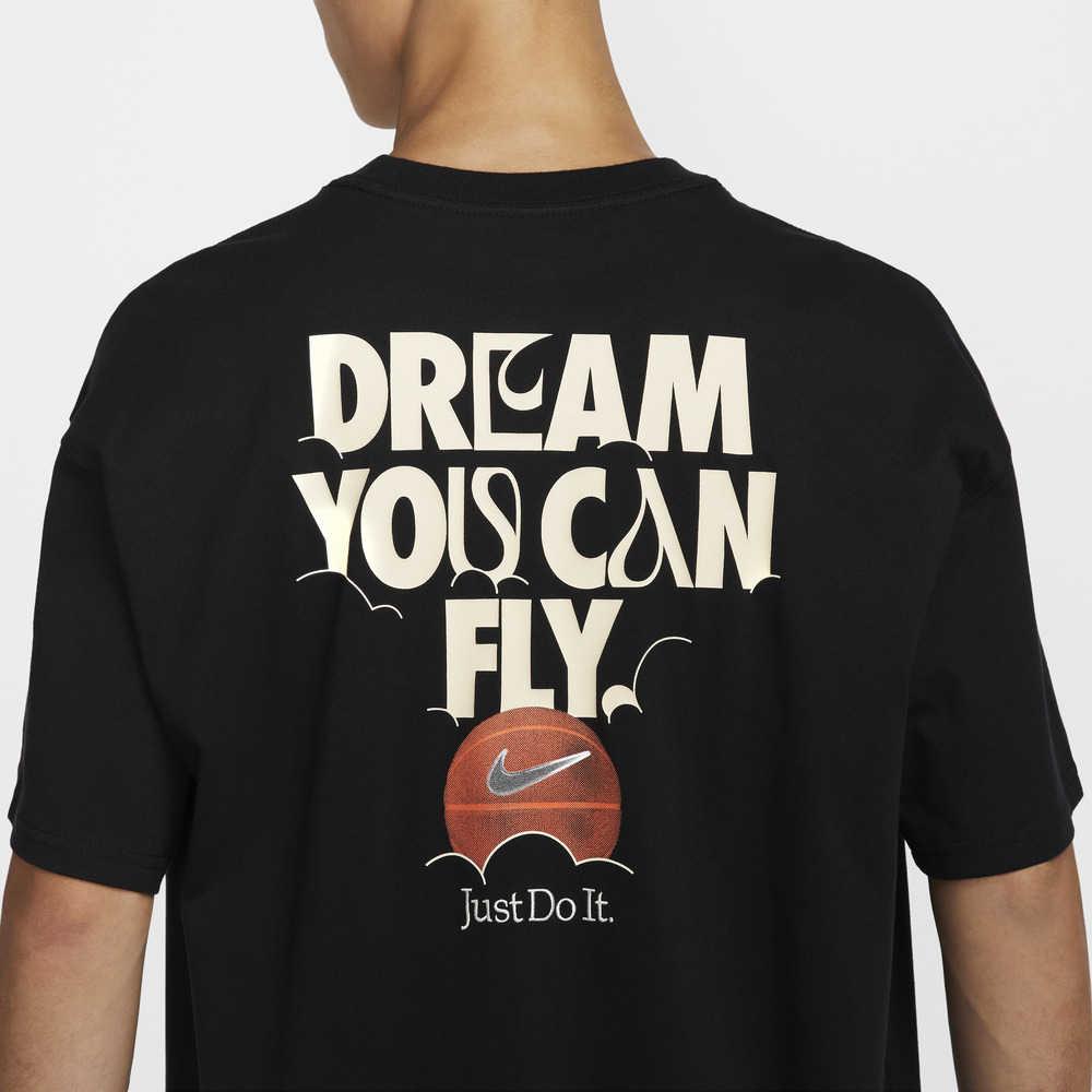Nike Tee M90 Oc Verb Letter Logo Design Casual Pullover Short Sleeve T-Shirt Men Tops Black FZ8084010