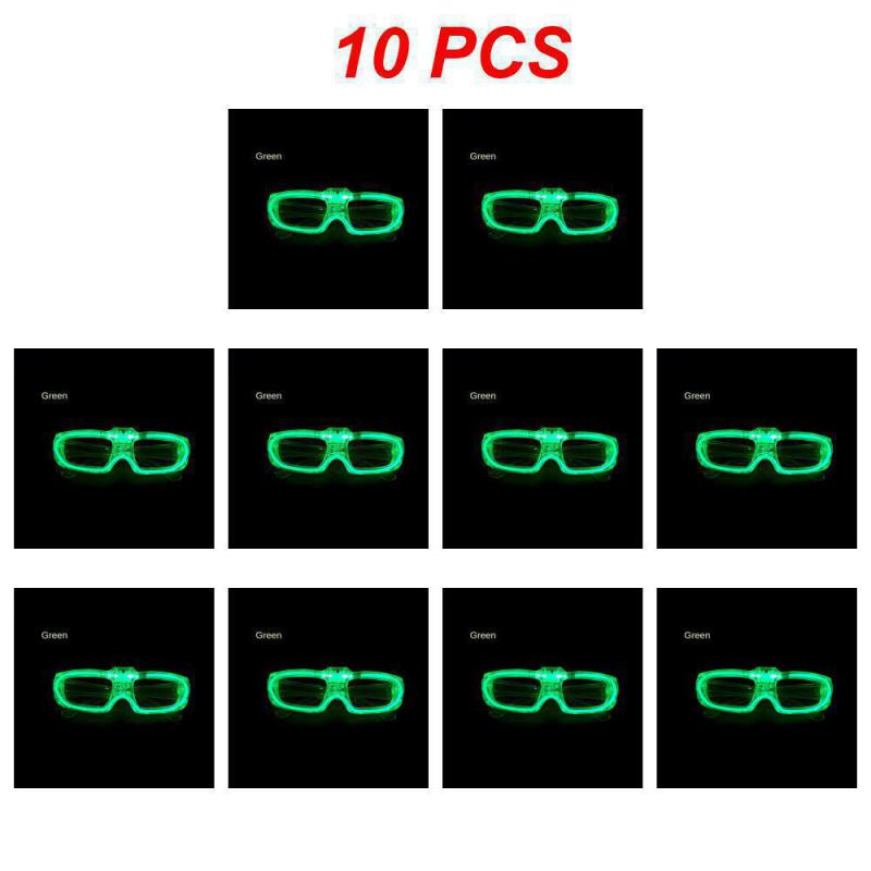 Glow In the Dark LED Eyeglasses Neon Colors Blinds Lampshade Glasses Christmas Birthday Neon Party Mardi Gras Props