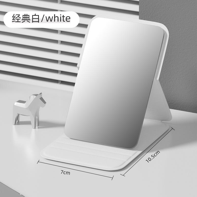 Small Mirror for Women To Carry Around, Simple Handheld, Dormitory Desktop, Standing Super Mini, Student Portable Folding Makeup