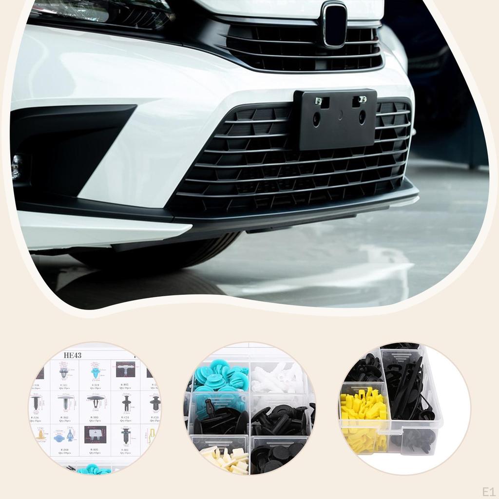 730x Halteklammern Auto Drucknieten Set Hochwertige Teile Zuverlässiges Autozubehör Ersetzt Befestigungselemente