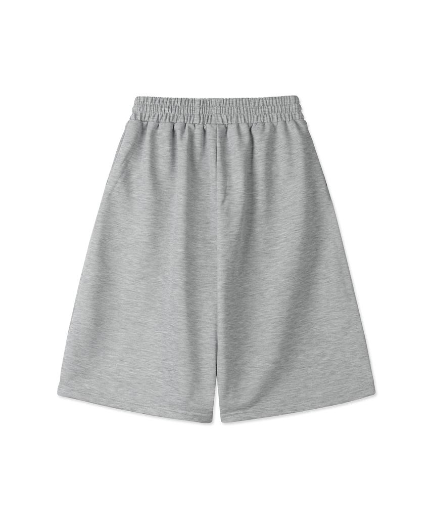 Descheuis Lightweight One-Pleat Bermuda Sweatpants Grey