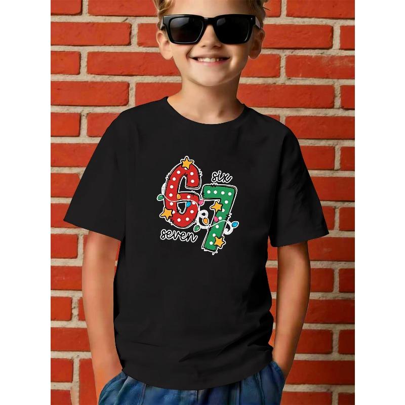 European sizes 67 Seven Digital Boys' T-Shirt, Happy Valentine'S Day, a Perfect Gift for Valentine'S Day