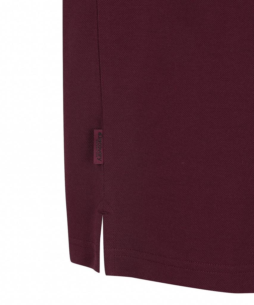 DISCOVERY EXPEDITION Men'S Color Tipping Polo Shirt (D/Wine)