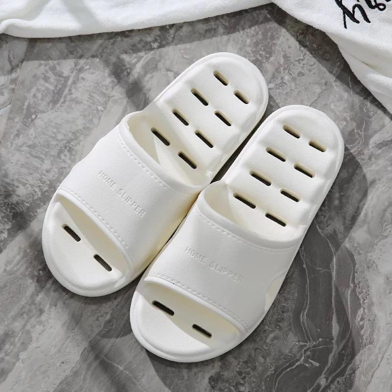 

Unisex EVA Non Slip Soft Bottom Leaking Shower Man Woman Home Slippers Punching Bathroom Quick Drying Slipper 45 білий