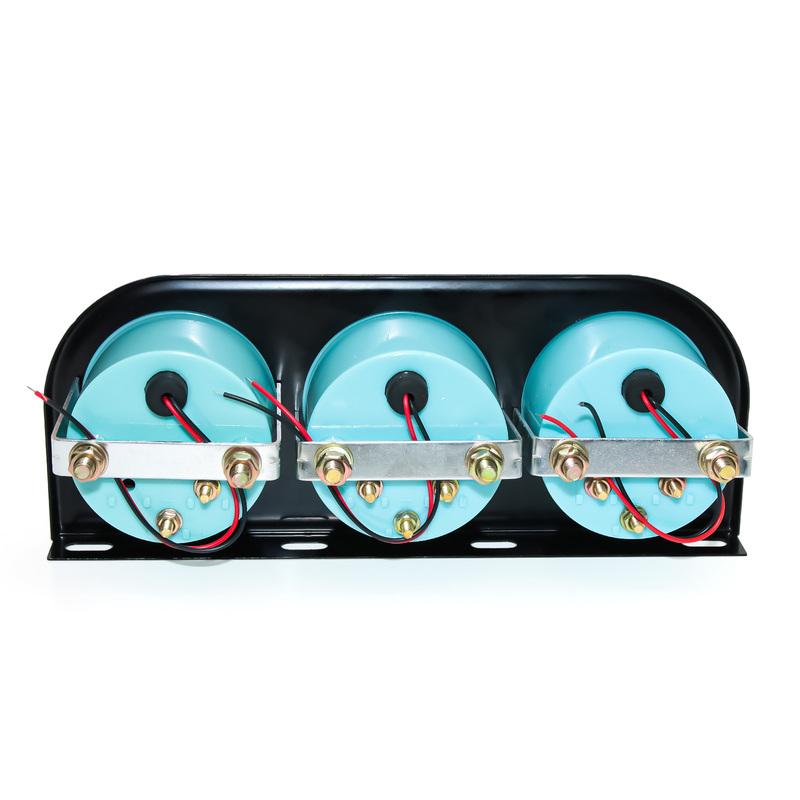 3 in 1 car gauge 52mm Electrial Triple Kit Voltmeter+oil Temp Gauge+Oil Pressure Gauge With Oil temperature/ pressure sensor