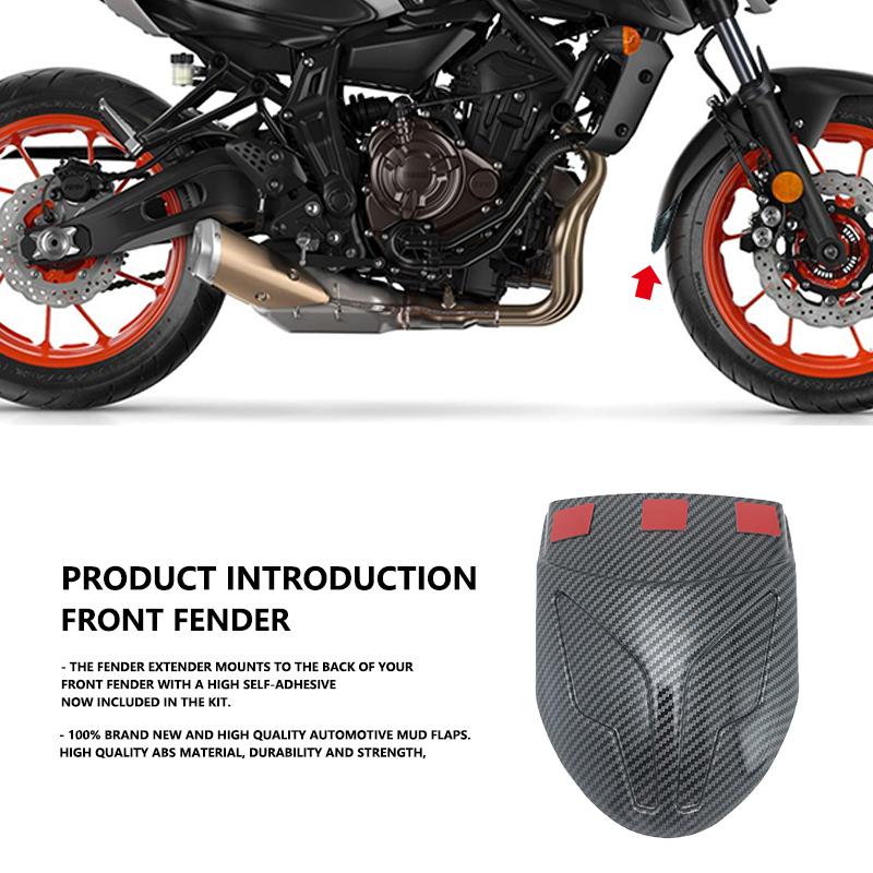 Fit For Yamaha Tracer 700 Front Mudguard Fender Rear Extender Extension MT07 MT 07 2021 2013-2024 2023 Motorcycle Accessories