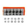 Different Flower Metal Punch Stamp Stamping Press Tool Steel Tags Stamping for Imprinting On Metal Jewelry Leather Wood