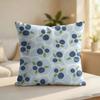 Blueberry Pattern Cushion Cover Silky Short Plush Invisible Zipper Dustproof Sofa Pillow Case For Home Decor