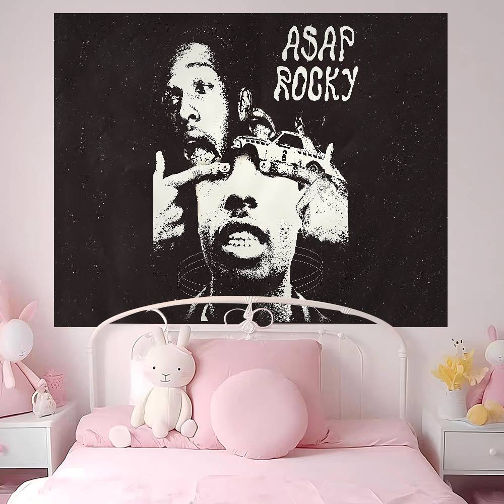 Hip Hop Rapper AsapRocky Hanging Bohemian Tapestry Bohemian Wall Tapestries Mandala Cheap Hippie Wall Hanging