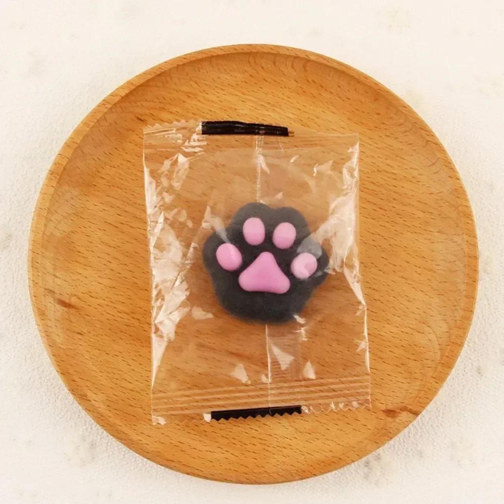 Mini TPR Cat Paw Squeeze Toy Cat Foot 3D Fidget Sensory Toy Slow Rebound Stress Relief Decompression Toy For Kids Adults Gift