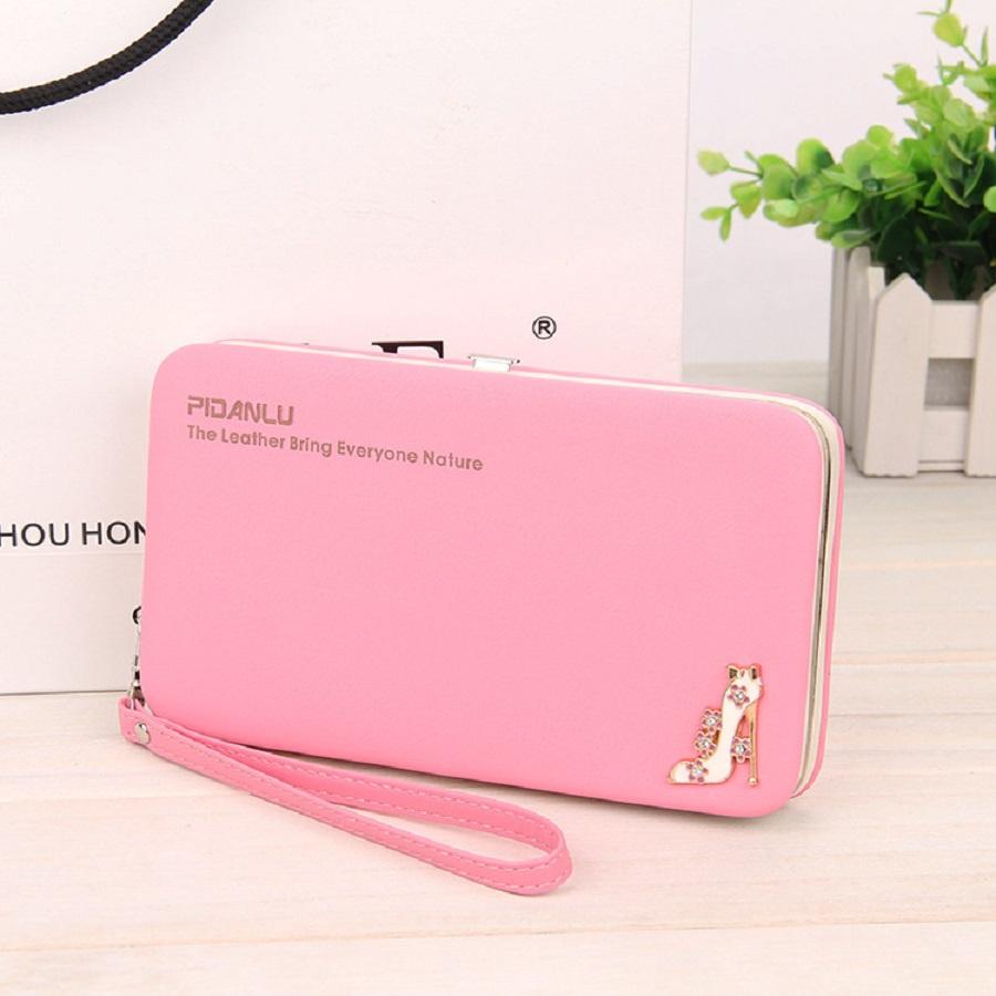 New Slim Long Ladies Wallet With Pu Leather Antitheft Storage For Daily Use