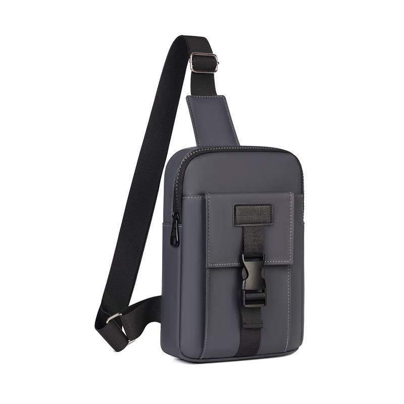 New product men's simple and fashionable shoulder bag casual commuting multi-functional small bag mobile phone bag multi-pocket messenger bag