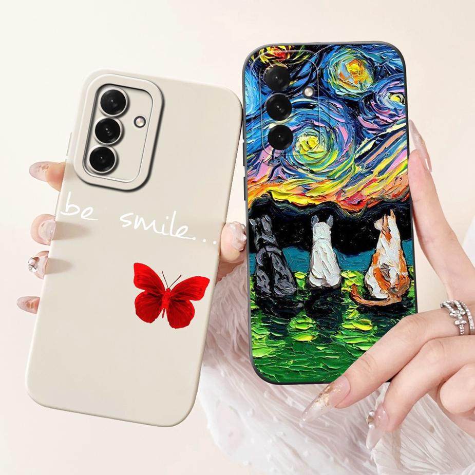 For Samsung Galaxy A56 5G Case A16 A26 A36 Cute Cat Dinosaur Candy Phone Case For Samsung A56 A 16 26 Galaxy A36 Soft Cover Bags