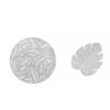 Placemats and Coasters Set Hollow Insulation 6 Pcs Round Dining Table Place Mats and 6 Pcs Leaf